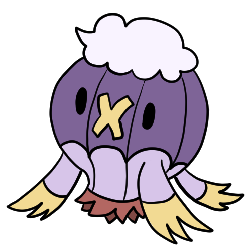  A drawing of the Pokémon Drifblim. 